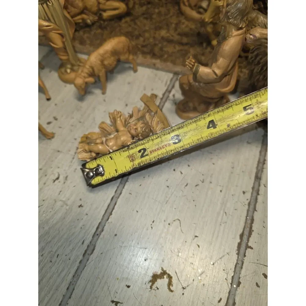 Vintage 1983 Fontanini Roman Italy Heirloom Nativity Set 11 W/Chreche Holiday